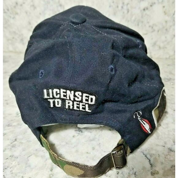 Buck Stop Hot Rods Adjustable Strap Ball Cap Adult Angler Fishing Camo - Picture 4 of 9